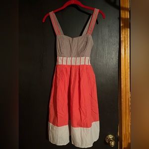 Silence + Noise Pink and Grey Dress